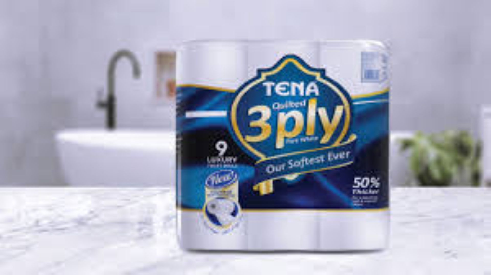 TENA TOILET ROLLS 3PLY WHITE 09S
